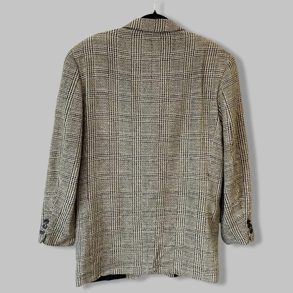 Vintage Bellissimo Hill Wool Blend Plaid Blazer Union Made in Canada - Picture 2 of 16